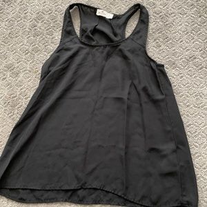 Hollister black sheer tank top